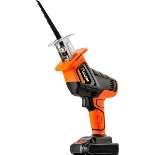 Lithium Reciprocating Saw Charging Electric Horse Saw Small Household High Power Outdoor Hand-held Wood Saw Tool+6 saw blade