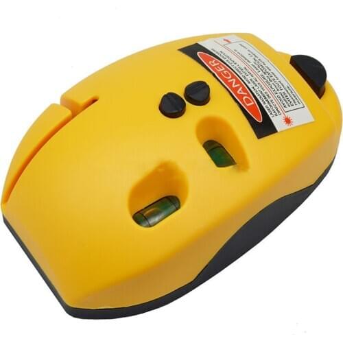 Multi functional Laser-level Horizon Vertical line level tool spirit level mouse type Right Angle 2 Red Lines