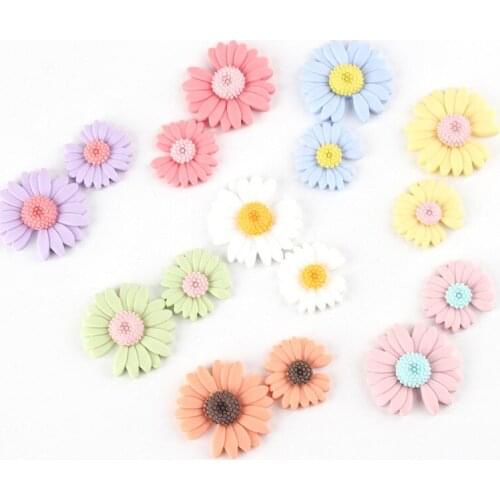 Flowers series cute color daisy set refrigerator magnet magnetic fridge sticker strong neodymium whiteboard office photo message