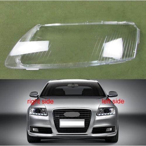 Headlamps Plastic Cover Lampshade Headlights Cover Glass Headlamp Shell For 2004 2005 2006 2007 2008 2009 2010 2011 Audi A6 C6