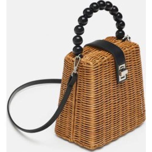 NEW Beach Bag Box Summer Rattan Bolsa Handmade Woven Bolsos Mujer Bali Bag Circle Bohemia Handbag Round Straw Bags for Women