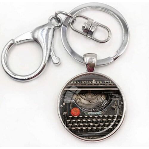 NEW VINTAGE TYPEWRITER PENDANT Writer Gift for Writer Typewriter Jewelry Writers Keychain Vintage Keyboard Jewelry