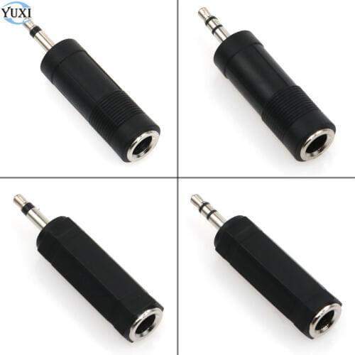 3.5mm Male to 6.5 mm Female Adapter 3.5 plug to 6.35 Jack Mono Stereo Speaker Audio Adapter converter for Phone PC Notebook