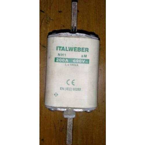 Fuses: ITALWEBER NH1 200A 690V 100KA aM / NH2 315A 690V 100KA aM / NH00 100A 690V gR 1543100 / NH00 125A 690V 120KA gR