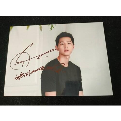 Hand signed Vincenzo Song Joong Ki autographed photo 5*7 K-POP 072021A