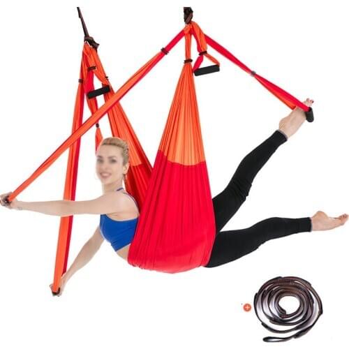 Aerial Yoga Hammock Swing Air Anti-gravity Elastic Bodybuilding Pilates Training Yoga Belts Suppliers Fitness Equipment for Home