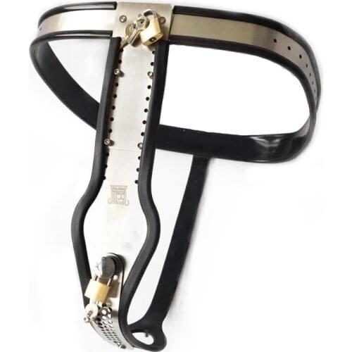 Padlock Female Chastity Belt Pants Cbt BDSM Bondage Sex Toys For Women Chastity Lock Stainless Steel T Type Sexy Underwear