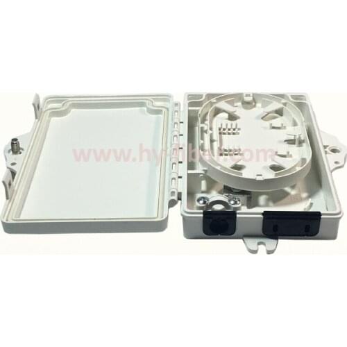 2 Port FTTH Terminal Box Junction Box 1X2 PLC Splitter Distribution Box