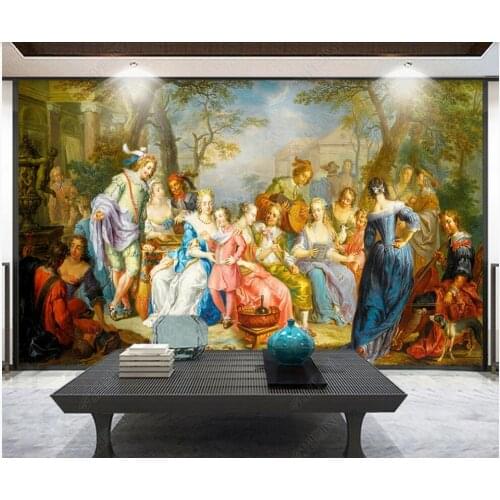 Custom mural 3d photo wallpaper European-style palace aristocratic party scene home decor in living room wallpaper for walls 3 d