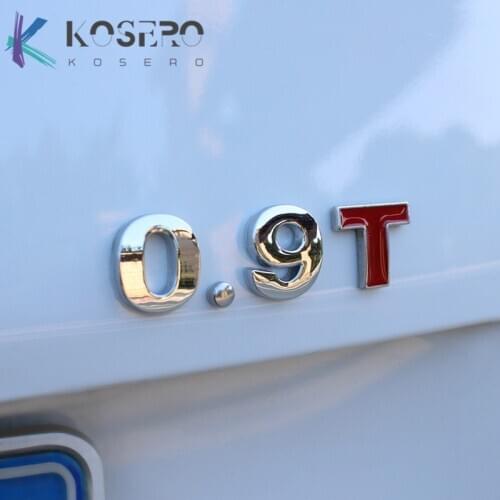 3D metal chrome car sticker 0.9T 1.0T 1.0L For Mercedes Smart Fortwo Forfour 453 451 450 logo badge car modification Accessories