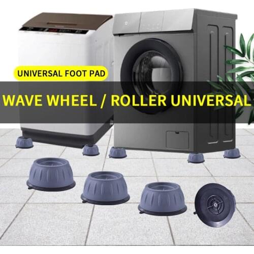 4PCS Washing Machine Universal Fixed Rubber Mat Anti Vibration Feet Pads Laundry Washer Dryer Refrigerator Feet Fixed Pads