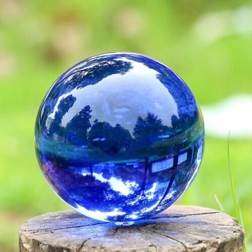 80mm Blue RAINBOW Asian Rare Quartz Crystal Obsidian Ball Natural Feng shui Healing Crystals Balls Sphere gemstone Home Decor
