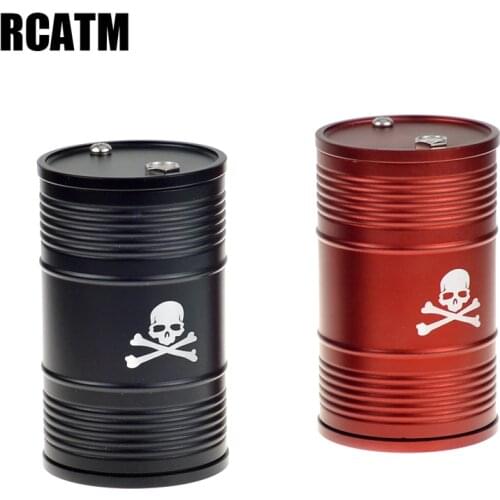 Aluminum alloy Metal Oil Drum Decoration For 1/10 RC Crawler Car Traxxas TRX4 TRX6 RC4WD D90 D110 Axial Scx10 90046 TF2