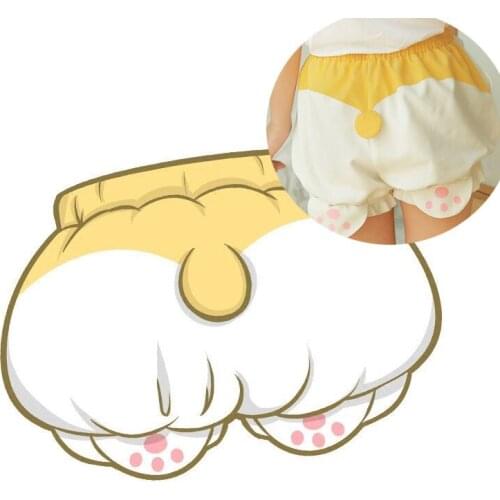 Anime Cartoon Pumpkin Pants Corgi Ass Panties Cute Safety Shorts Pumpkin Style for Girls Shorts Sleep Bottoms
