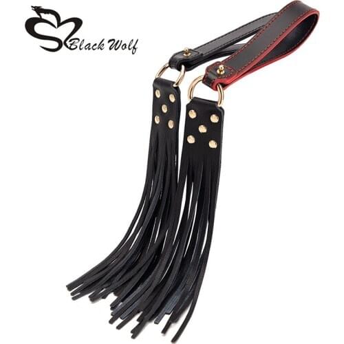 Genuine Leather Adult Babydoll Games Whip Sex Couples SM Games Red Sexy Hot Erotic Fetish Spanking BDSM Bondage Flogger