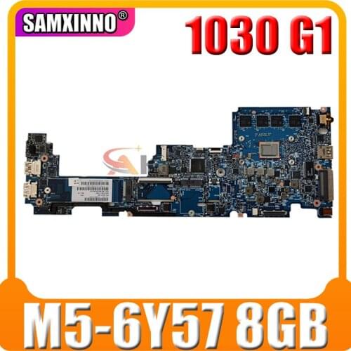 For HP EliteBook 1030 G1 Laptop Motherboard With SR2EG M5-6Y57 CPU 8GB RAM 842327-001 842327-601100% Tested Fast Ship