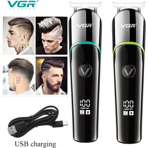 VGR Electric Hair Clipper Portable Hair Trimmer LED Display Shaving Machine Suitable for Childrens Hair Trimming Hair Clippers