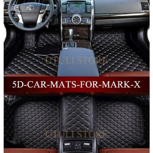 Leather Car floor mats for Toyota Mark X Reiz custom fit car styling carpet floor liners foot mats