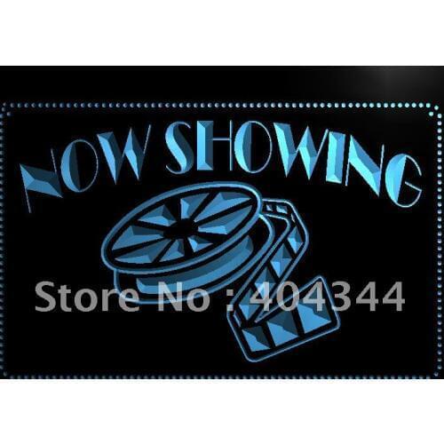 LB650- Now Showing Filming Film Movies LED Neon Light Sign home decor crafts