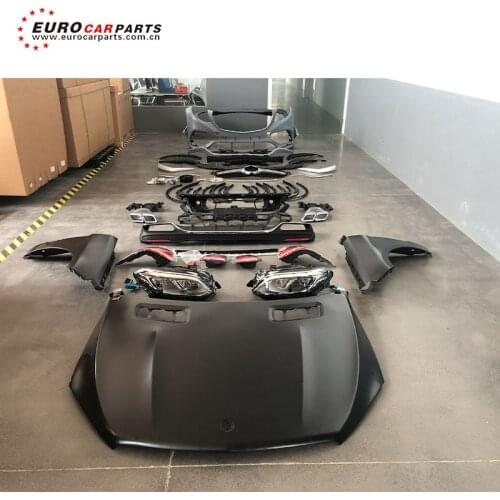 Hot!! Ml Class Gle Class W166 Cle63 Bodykits With Front Bumper Rear Bumper Grille Hood And Lights