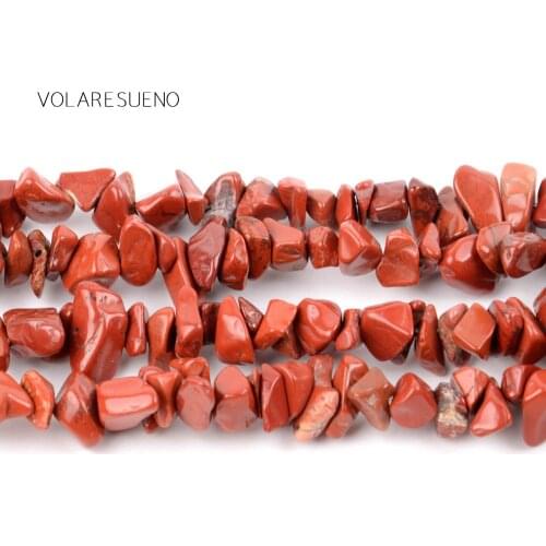 Irregular Red Jaspers Freeform Chip Gravel Natural Loose Beads 16” Pick 3-5-8-12m Spacer Beads For Bracelet Jewelry Making