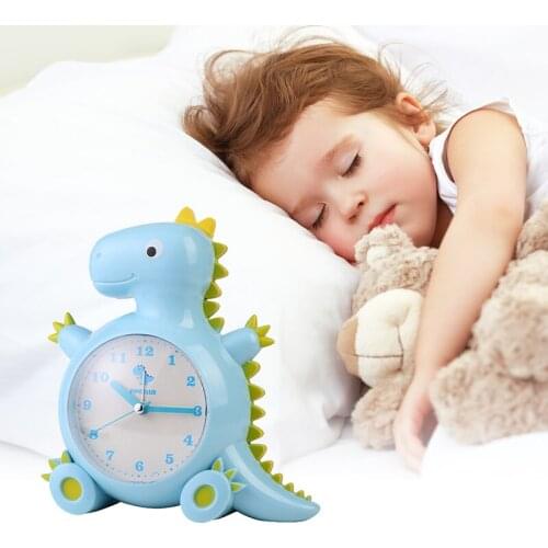 2021 New Dinosaur Child Alarm Clocks Kids Toys Gift Children Students With Colorful Cartoon Wake Up for Bedroom