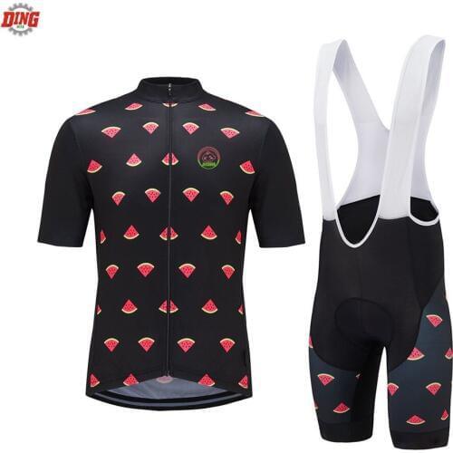 NEW cycling jersey set ropa Ciclismo men short sleeve biack Breathable bike wear jersey set bib shorts Gel Pad MTB customized