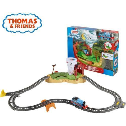 Original Thomas & Friends Track Master Twisting Tornado Set Kid Toys Building Train Indoor Funny Children FJK25 For Boy Gift