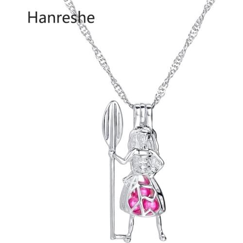 Moana Necklace Men Party Choker Long Link Chain Classic Jewelry Gift Best Friend Custom Pearl Pendant Name Necklace