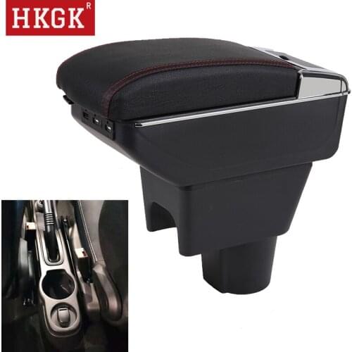 Armrest For Renault Dacia Duster Arm Rest Dual Layer Central Store Content Box USB Charging Car-styling Decoration Accessories