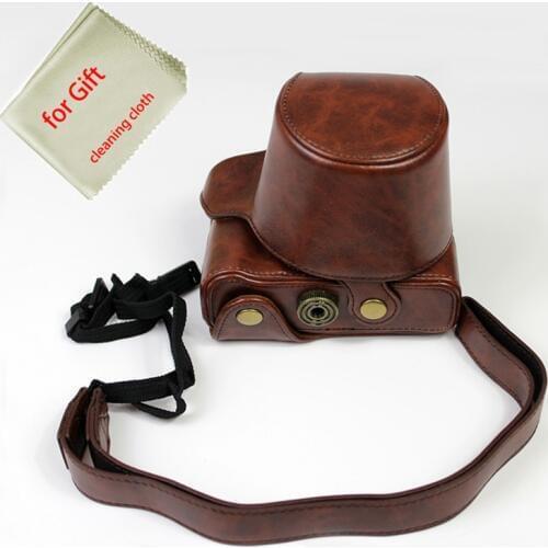 Full Body Precise Fit PU Leather Case for Fujifilm Fuji X-A7 XA7 X-A5 X-A20 xa5 xa20 XA10 15-45mm Lens Cover With Shoulder Strap