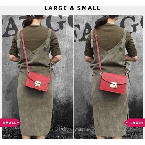 Handmade Flower Printed Satchel Pocket Bag Genuine Leather Shoulder Bags Crossbody With Metal Chain Small Tote Bag For Women