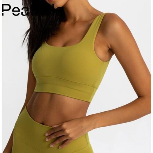 Peatacle Sport Underwear Womens Running High Impact Padded Shockproof Gather Yoga Beauty Back Fitness Bra