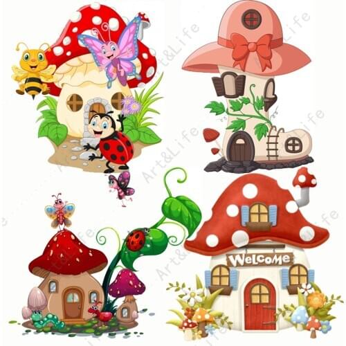 Mushroom House Butterfly Hot Popular New Metal Cutting Stencils for Making Scrapbooking Album Festival Cards Embossing Cut Die
