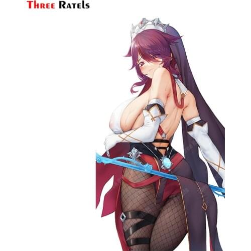 Three Ratels A452 Cute Rosaria Of Hot Anime Game Genshin Impact Sticker For Audi A8 Vinyl Anti Scratch Film Waterproof Protected