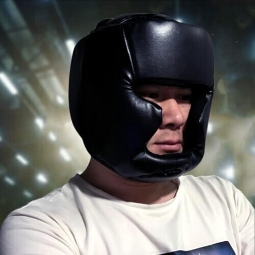 Thickened Boxing Helmet Thai Training Head Protector Men Women Adult Karate Muay for Working-out Comfortable Decoration