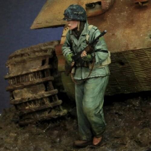 1/35 Resin Model figure GK Soldier US GI Reiben WWII Military theme Unassembled and unpainted kit