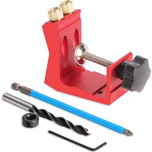 15 Degree Angle Woodworking Oblique Hole Locator Wood Board Splicing Installation Tool Oblique Hole Punching