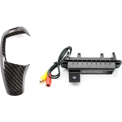 2 Set Car Accessories: 1 Pcs Car Right Drive Gear Shift Knob Cover & 1 Set Car Rear View Camera Reverse Parking Camera