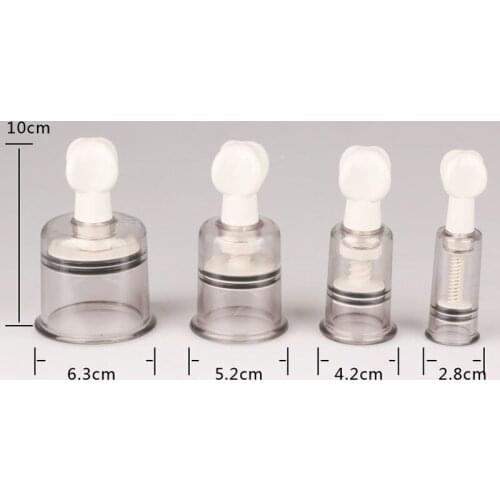 2Pcs Nipple Sucker Clamps Breast Enlargement Pump Suction Cup BDSM Bondage Sex Toys Women Clit Pumps Erotic Intimate Products