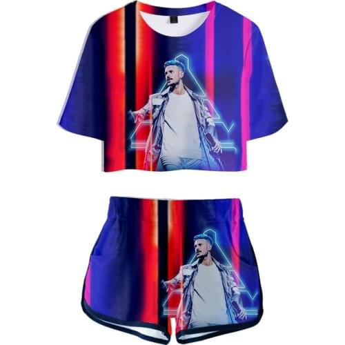2020 3D M. Pokora Summer Soft Shorts and T-shirts Casual Women Two Piece Sets Tracksuit Clothes Print Sexy & Club