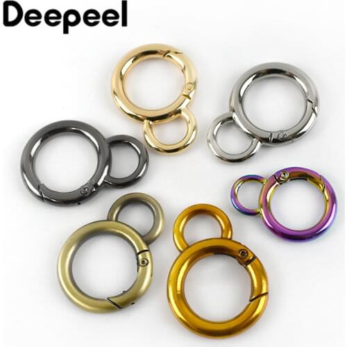 5/10pcs 16mm Colored Spring Ring Purse Bag Buckles Strap Trigger Snap Clip Handbag Handle Connector Clasp DIY Hardware Accessory