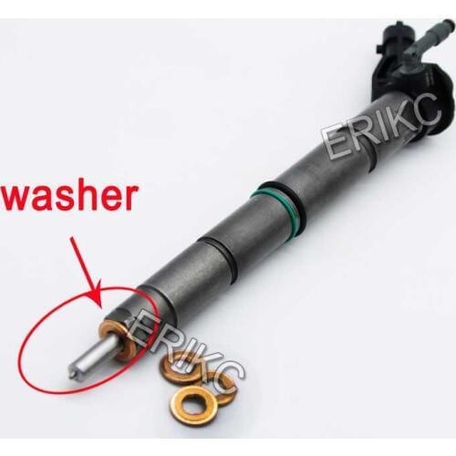 ERIKC 5PCS Copper washer 1.5mm thickness Diesel Piezo Injector Nozzle Copper Gasket shim Ring for Bosch Piezo Injector