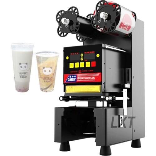 Automatic Milk Tea Beverage Plastic Cup Sealing Machine Bubble tea machine Cup sealer machine milk tea sealing film machine