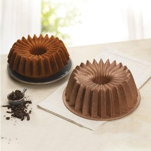 White Bronze 26 Cm Casting Granite Cake Mold Birthday Wedding Party Bread Pastry Mould