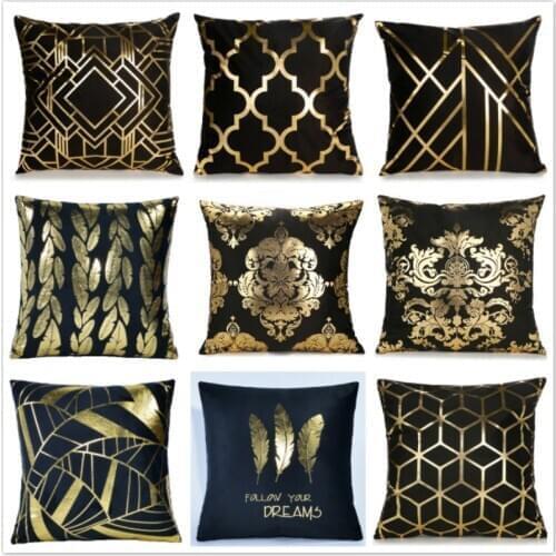 Bronzing cushion cover cushion decorative cushions home decor throw pillows chair almofadas para sofa pillowcase cover 45 x 45cm