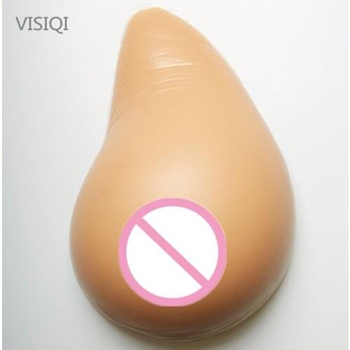 C/D cup 1200g nude/brown Full Silicon Prosthesis Breast Artificial fake Boobs Enhancer breast form silicone breast transvestite