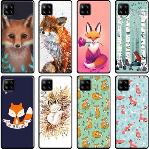 Red Fox Autumn leaves forest For Samsung Galaxy A20e A21S A50 A70 A72 A51 A71 A52 A02S A12 A42 A31 A41 A42 Phone Case
