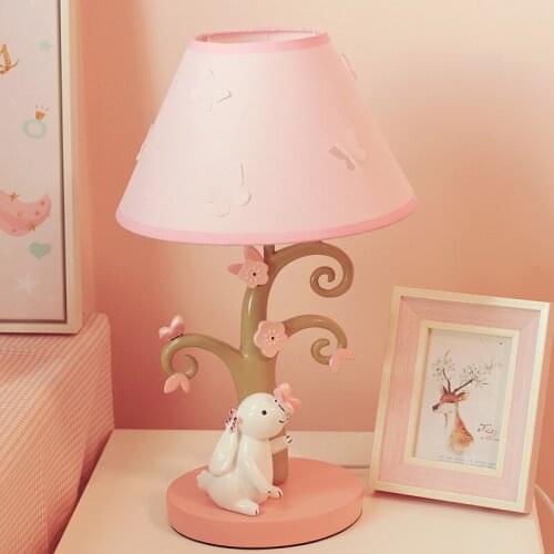 Childrens Bedside Table Lamp Princess Creative Dimming Lamp for Girls' Bedroom Bedside Warm Lovely Decoration Cartoon Desk Lamp