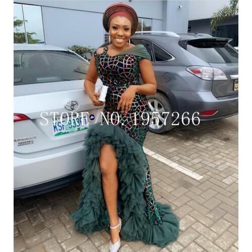 Sequined lace fabric dress latest, wedding party bridal material, womens most lace lace HS3436